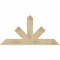 Ekena Millwork Saratoga Rough Sawn Timber Gable Bracket, Douglas Fir, 60"W x 30"H x 2"D x 6"F, 12/12 Pitch GBW060X30X0206SAR00RDF - alternate 1